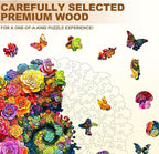 Rainbow Vortex Succulents Puzzles Adults Gifts Wooden 85 Pieces 8.5 * 8in - Image 2
