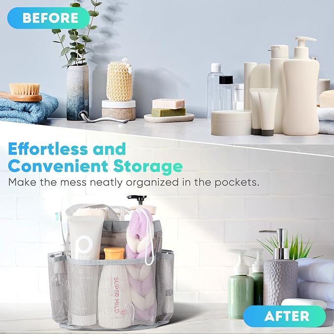 EUDELE Mesh Shower Caddy Portable - Image 7
