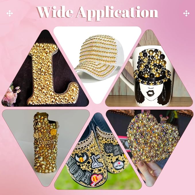 13000Pcs Flatback Pearls for Crafting, Bedazzling Bead for DIY Crafts Clothing - Image 5