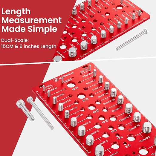 Thread Checker, 70 Nut and Bolt Thread Checker, 25 Standard & 25 Metric & 20 - Image 6