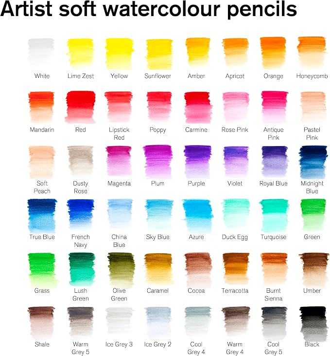 Winsor & Newton Studio Collection Artist Pencils, Watercolour Pencil Tin - Image 3
