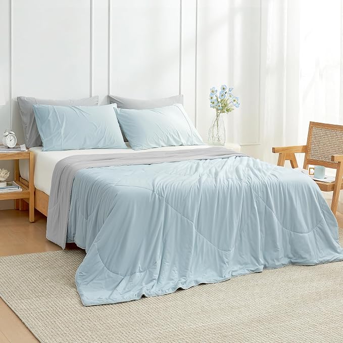 Cozy Bliss Cooling Comforter Queen Size, Cooling Blankets - Image 3