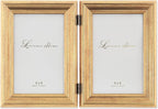 Lawrence Frames 4x6 Hinged Double Sutter Burnished Gold Picture Frame by LawrenceFrames
