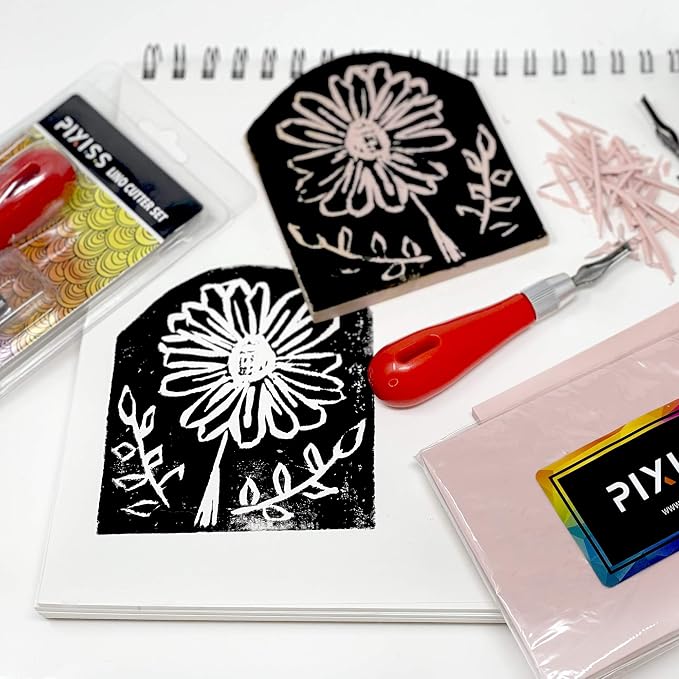 Stamp Pads for Rubber Stamps 5-Pack and Rubber Stamp Carving Tools - Image 7