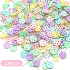 Elisel 200 pcs Multicolor Straight Pins Straight Quilting Pins Craft - Image 3