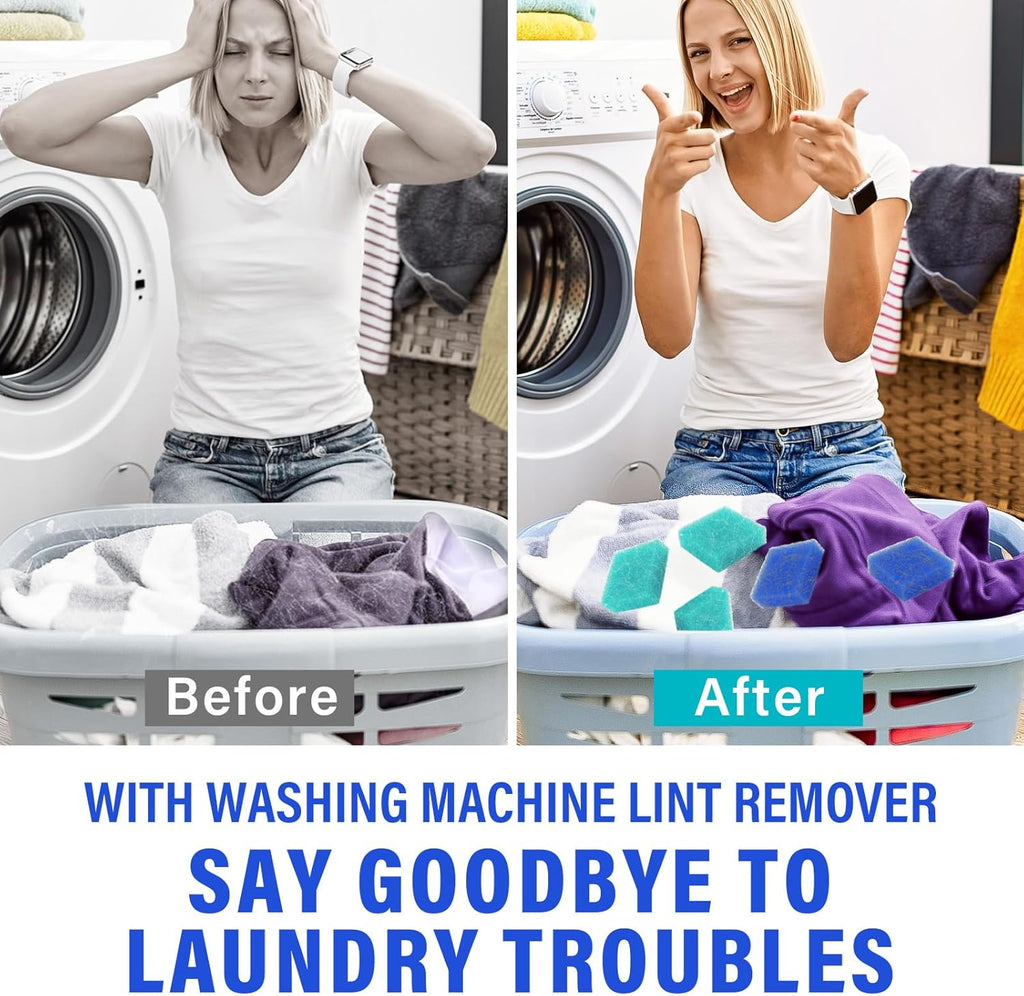 Easy Pet Hair Remover for Laundry, 6Pcs Reusable Lint Catcher for Washing Machine, Laundry Hair Catcher for Clothes, Sheets and Blankets