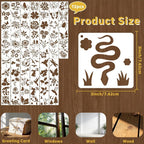 72 Pcs Butterfly Flower Stencils - Image 5