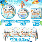 Summer Party Decorations, Pool Party Supplies Tableware Set, Let's Get Soaked - Image 5
