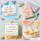 664 PCS Foam Letter Stickers, Foam Alphabet Number Shape Stickers, Self - Image 8