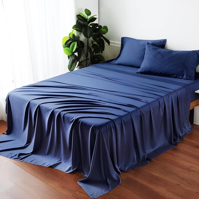 Bamboo Viscose Flat Sheets Only, Sateen Weave Twin Size Flat Sheet Only - Image 4