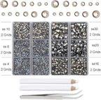 10000Pcs 2-Boxes Mixed Size Hot Fix Round Crystals Gems Glass Stones Hotfix - Image 3