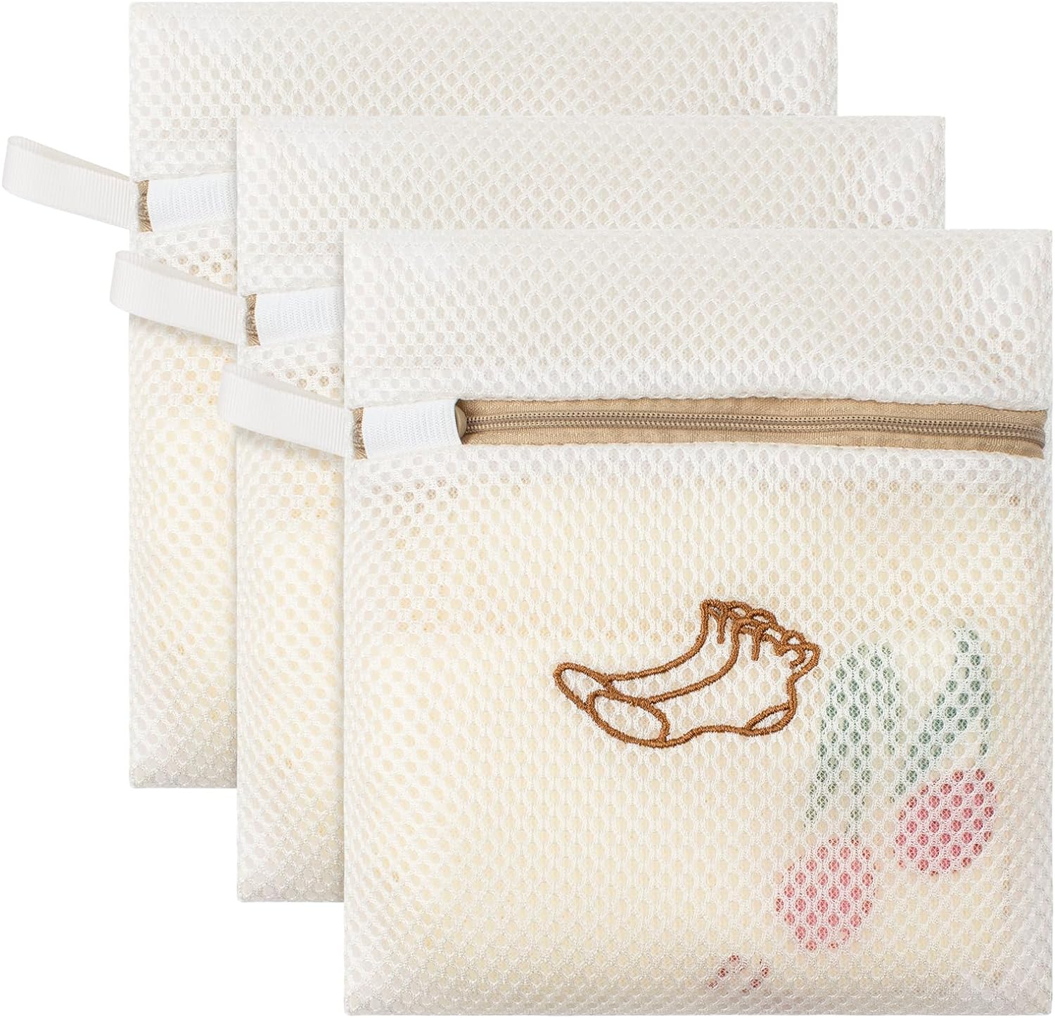 3 Pack Sock Laundry Bags by MDSXO- Small Durable Lingerie Delicates Bag for Washing Machine for Socks, Masks, Underwear [3 Pack]