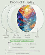 Acrylic Puzzle Suncatcher, Moon Canyon Sun Catcher - Image 6