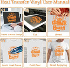 Flasoo Heat Transfer Vinyl Rolls, Compatible - Image 6