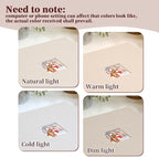 12x12 Inch Large 3 Ring DIY Scrapbook Photo Album, Linen Cover Scrapbook - Image 9
