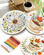 TINDTOP Embroidery Kit for Adult, 3 Pack Embroidery DIY Starter Kit, - Image 7