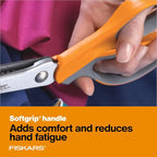 Fiskars SoftGrip Pinking Shears, 8 Inch Fabric Scissors - Image 4