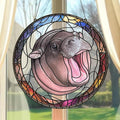 Moo Deng Suncatcher Ornament Gift Trendy Baby Hippo Acrylic Window Hanging by Unknown