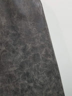 NAT Leathers | Gray Distress Crazy Horse Oily Faux Vegan Leather PU | 1 Yard 36 - Image 5