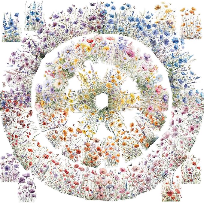 160 Pcs Wildflower Stickers, Waterproof Botanical Stickers - Image 6