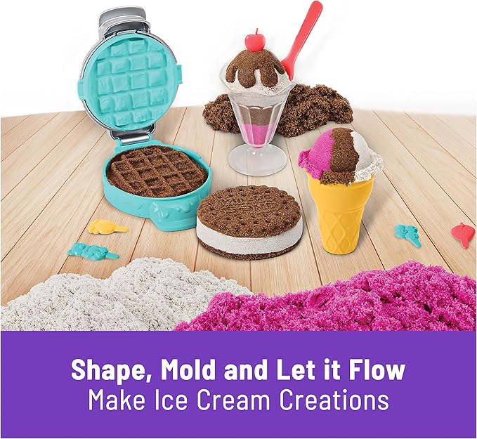 Kinetic Sand Scents Ice Cream Treats, Moldable Sand Sensory Toys, Ages 3+ | - Image 3