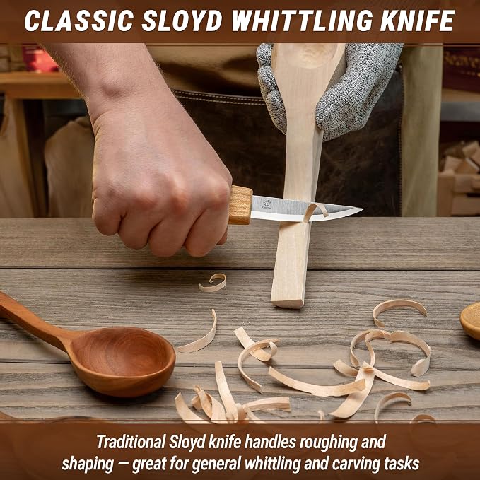 BeaverCraft Wood Spoon Carving Tools Kit S14m – Wood Carving Knives - Image 6