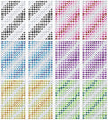 3120pcs 6mm Gradient Self-Adhesive Gem Stickers Bling Stickers by Buylorco