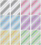 3120pcs 6mm Gradient Self-Adhesive Gem Stickers Bling Stickers by Buylorco