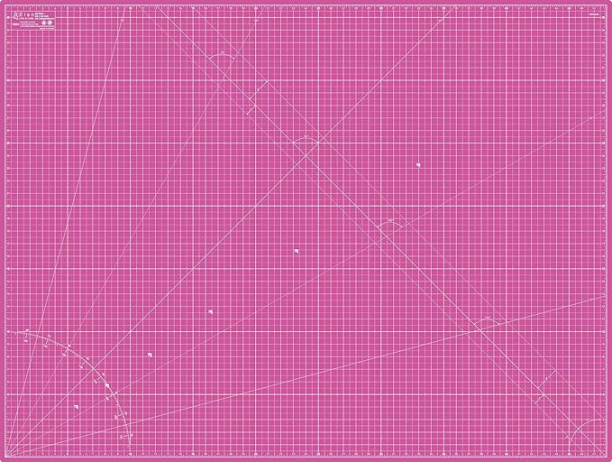 Elan Cutting Mat A0 Pink & Purple, Extra Large Self Healing Cutting Mat 36 x 48 by Elan