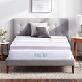 Lucid 3 Inch Lavender Memory Foam Mattress Topper, Queen Size – Essential Oil by Lucid