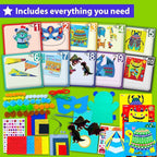 KRAFUN Toddler Beginner Art & Craft Kit Ages 3-5 | 10 Envelopes | 10 projects: - Image 2