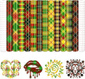 Tintnut African Plaid Permanent Vinyl, waterproof, easy peel & stick, works by Tintnut