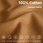 Simple&Opulence 100% Cotton Canvas Fabric 10oz. 59 Inch by The Yard, Nature - Image 2