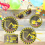 96pcs Construction Birthday Party Supplies Construction Theme Paper Plates and - Image 7