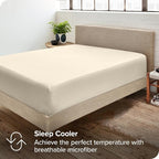 Bare Home 2-Pack Fitted Bottom Sheets Queen - Image 6