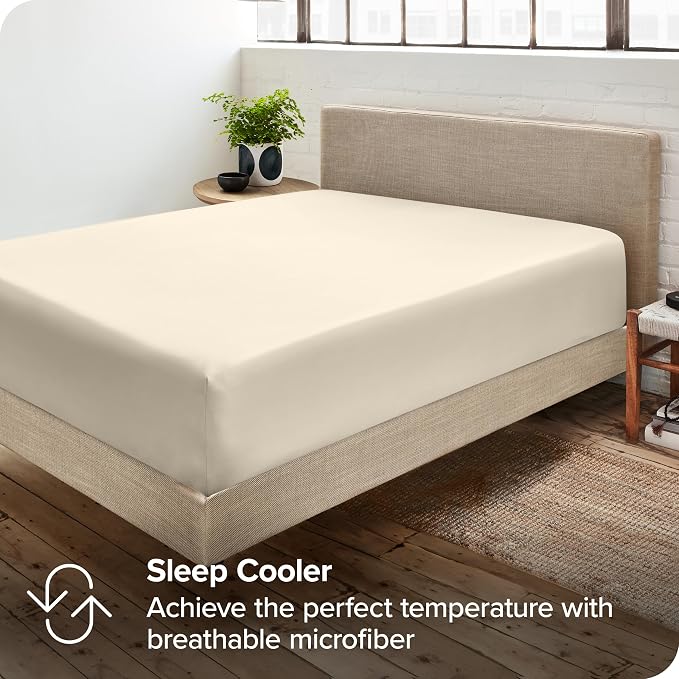 Bare Home 5-Pack Fitted Bottom Sheets Twin Extra Long - Image 6