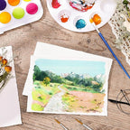 Prudiut 50 Sheets Cotton Watercolor Paper, 5 x 7 inches, 300 GSM, Deckled Edge - Image 5