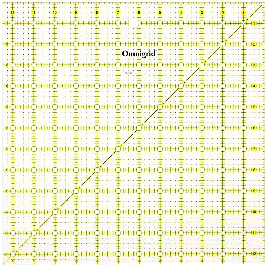 Omnigrid R125 Quilter's Square, 12-1/2 x 12-1/2-Inch by Omnigrid
