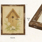 puthiac 11x14 Rustic Farmhouse Picture Frame, Warm Walnut, 1 Pack | Distressed - Image 5