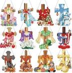 Cinnvoice 12 Pcs Summer Seasonal Diamond Art Hanging Ornament Kit by Cinnvoice