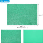 PATIKIL Dark Green Shiny EVA Glitter Foam Sheet 11 x 8 Inch 2mm Thick Sparkle - Image 2