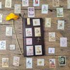 Vintage Postage Stamp Stickers for Scrapbook, Botanical Fairy Sticker for Junk - Image 7