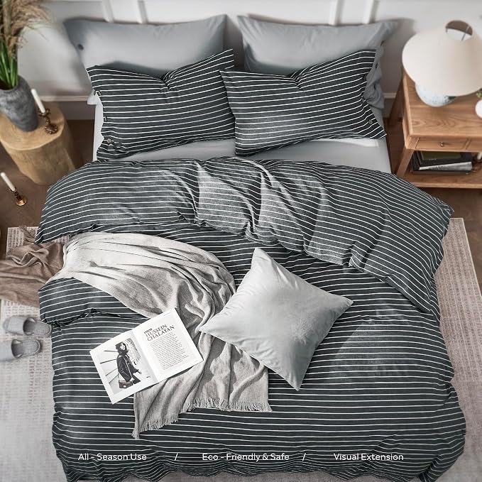 JELLYMONI Cotton Duvet Cover Queen Size - Image 8