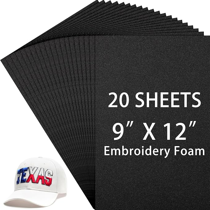 Innconee 20 Pcs 3mm Embroidery Foam EVA Foam Sheets by Innconee