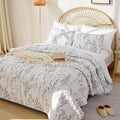JANZAA Quilt King Size White Quilt Bed Spread Boho Quilt by JANZAA