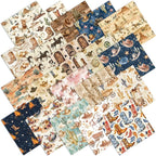 HunnmingRe 20 Pcs 10''x10'' Western Cowboy Quilting Fabric Square Cowboy Hat by HunnmingRe