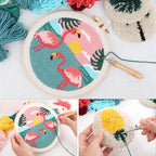 Sukhumvit 8PCS Punch Needle Coaster Kit, Beginners Adults Punch Needle Set - Image 6