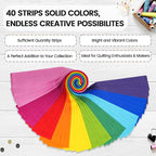 Craftido-20 Options-100% Cotton Jelly Roll Fabric Precut Strips - Image 3