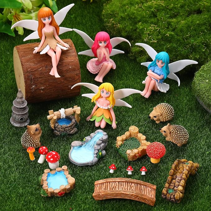 28Pcs Fairy Garden Accessories, Miniature Garden Ornaments Landscape - Image 5