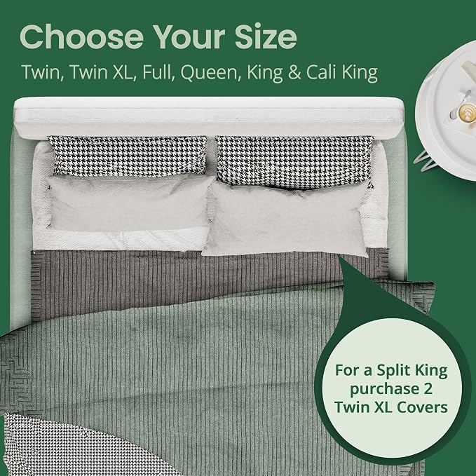 SafeRest Sleepure Waterproof Mattress Protector Full Size - Image 9